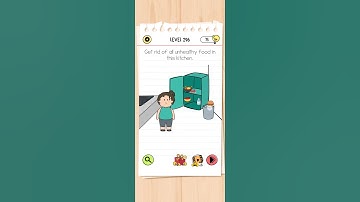 Get rid of all unhealthy food in this kitchen. brain test all star IQ level 296 solutions