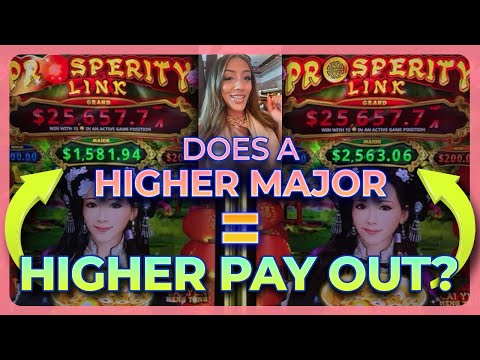 Does A Higher Major Mean Bigger Slot Wins? Prosperity Link Slot ALL Bonuses 💥
