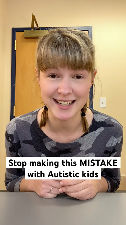 I explain WHY this is issue for autistic kids at the end 🥰 #autism #autistic #therapy #aba #slp
