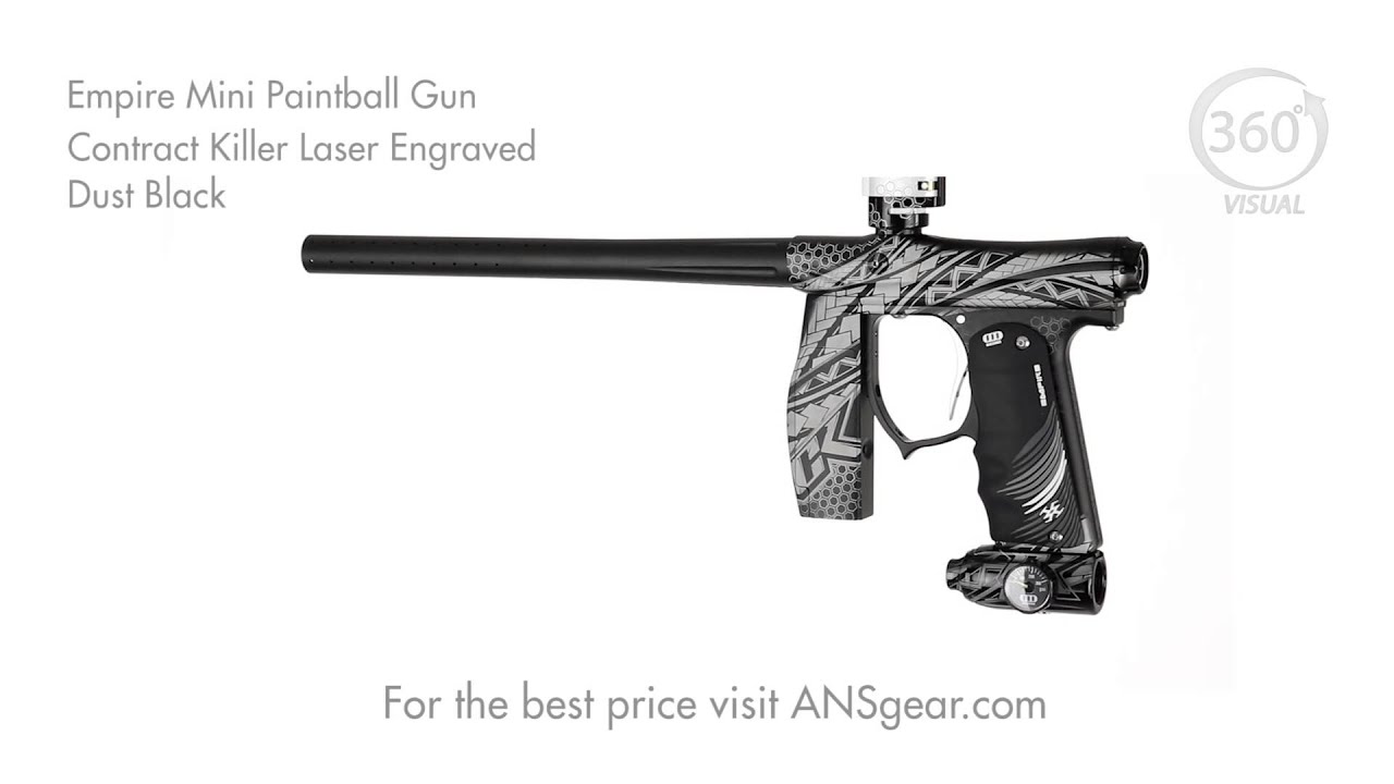 Empire Mini Paintball Marker Contract Killer Laser Engraved Dust