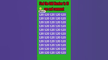 Find the Different Number Only Smart People Can Solve It 30-Second Brain Test! Can You Spot It