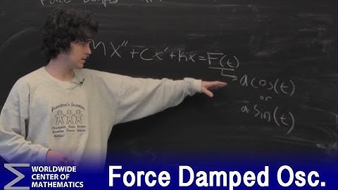 Differential Equations: Force Damped Oscillations