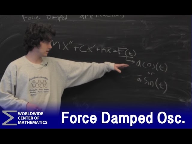 Differential Equations: Force Damped Oscillations