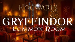 Gryffindor Common Room and Hogwarts Christmas | Harry Potter Music & Ambience