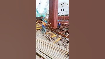 The process of dismantling the steel plate = Good tools can improve efficiency.