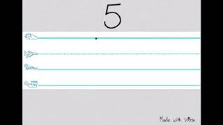 How to write the number 5 How to write the number 5