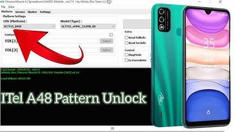 ITel A48 L6006 pattern unlock hard reset