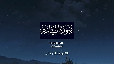 ارح قلبك وسمعك بتلاوه هادئه 🥺 // القارئ شادي هاني // سورة القيامه كامله #قرآن #quran 