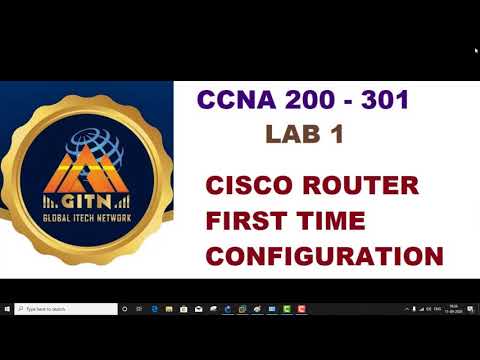 CCNA 200 301 Tamil - LAB 1 - Router or Switch First Time Configuration - GITN