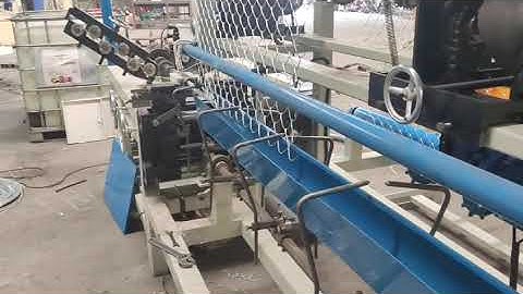 GST double wire full automatic chain link fence making machine