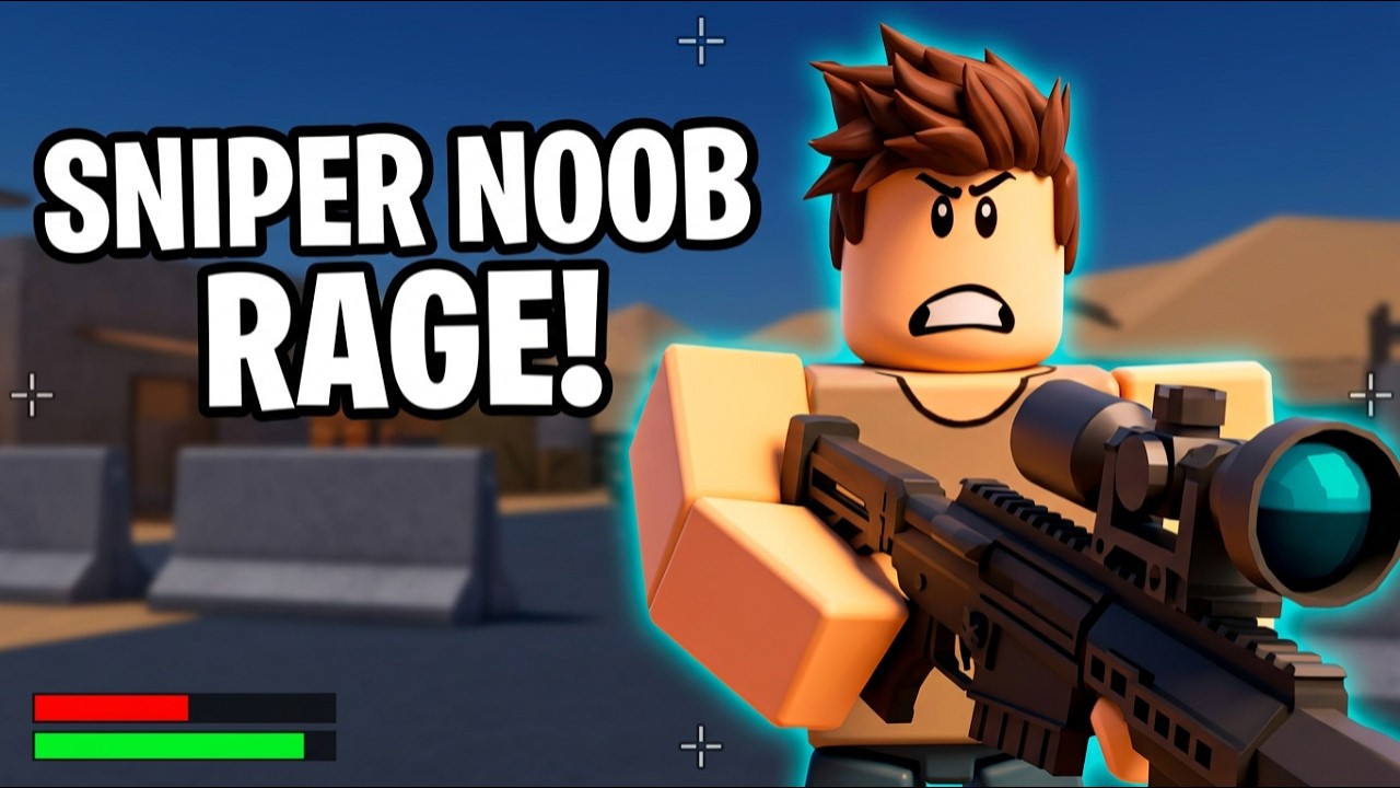 Estou viciado nesse Sniper Arena no ROBLOX (62 kills 😂)