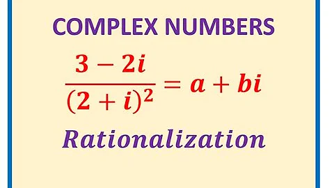 Write Complex Expression in the form a + bi after rationalization