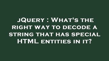 jQuery : What