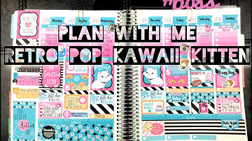 Plan With Me | Retro Pop Kawaii Kitten | Ft. Frank Hearts You | April 18-24