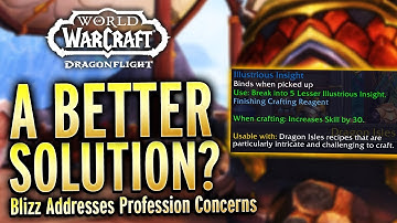 The Profession Problem In Dragonflight: Blizzard