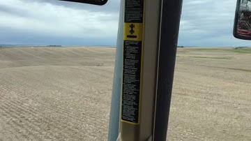 Seeding wheat into lentil stubble