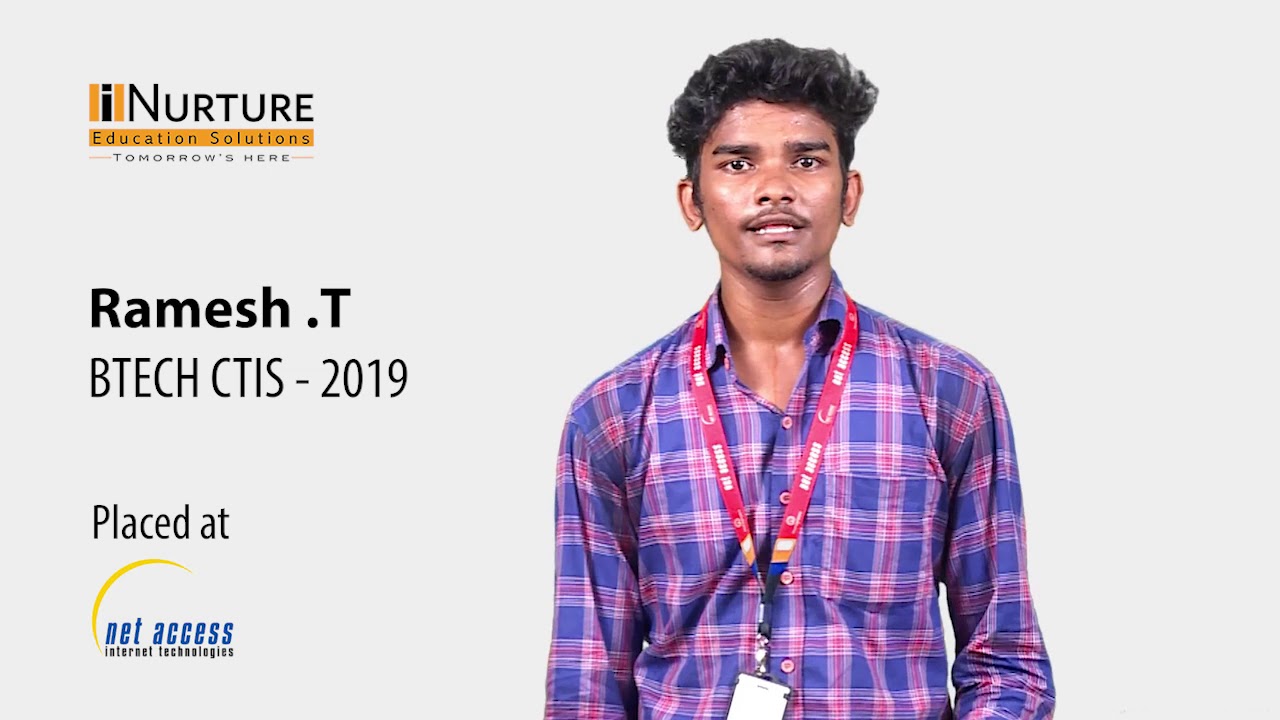 Student Placement – Ramesh Shares his Experience Career Advice - YouTube