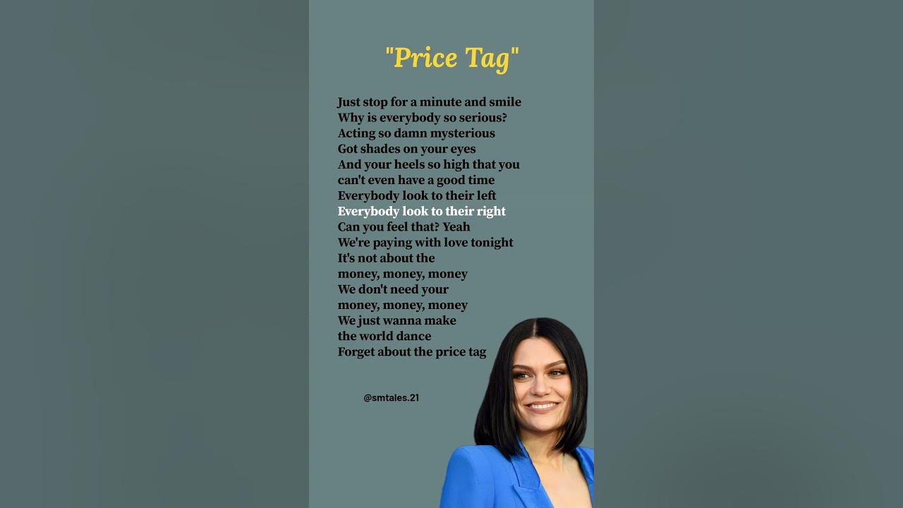 Price Tag (Lyrics) - Jessie J (ft. B.O.B) #lyrics #pricetag #trending #song #jessiej