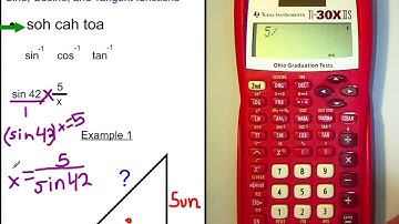 TI 30X Sine, Cosine, Tangent Functions