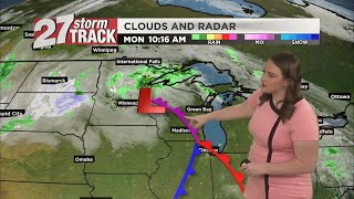 Some clouds for the eclipse, mild temperatures this week