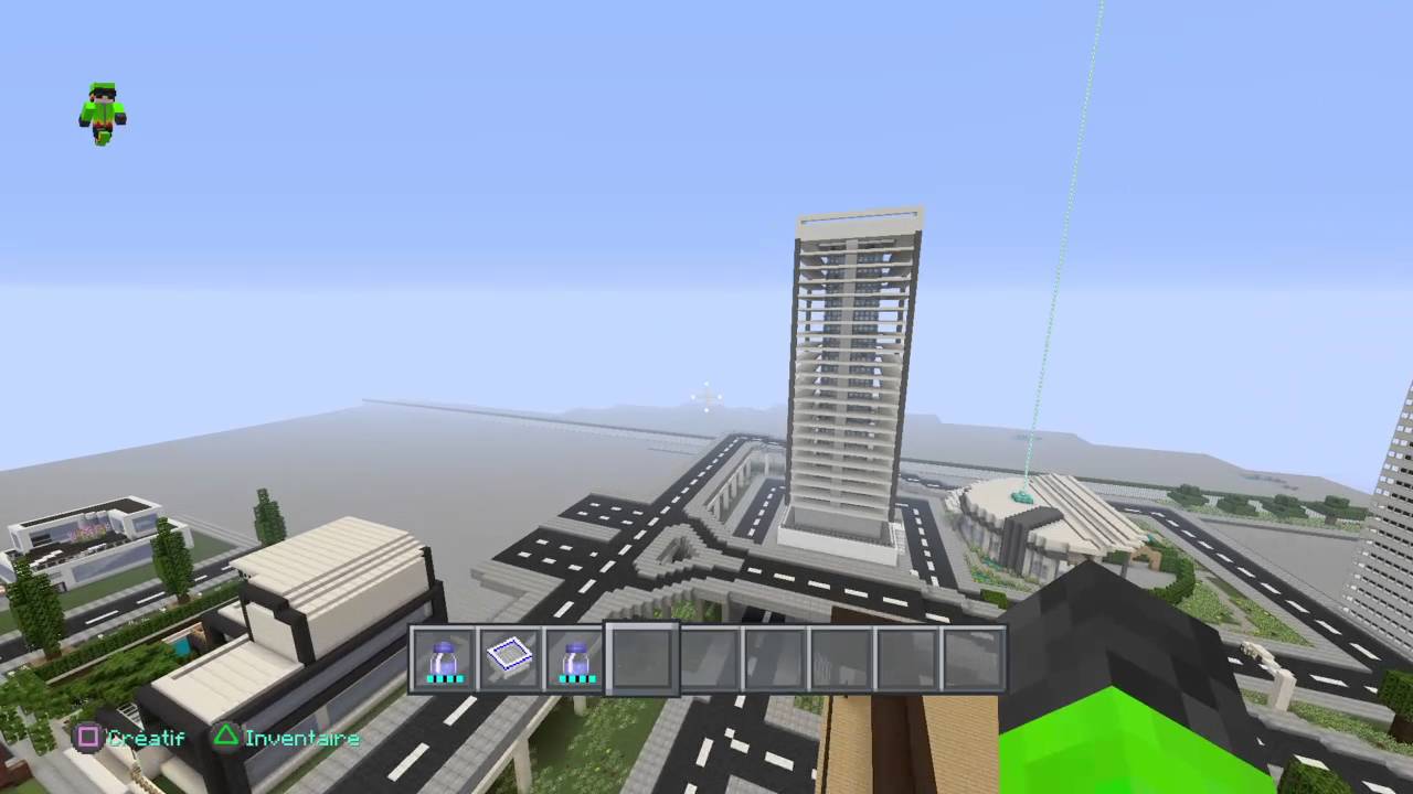 Minecraft ville moderne présentation villa et bulding youtube Ville moderne