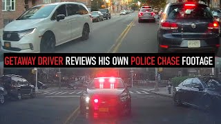 getaway driver reviews his police chase footage