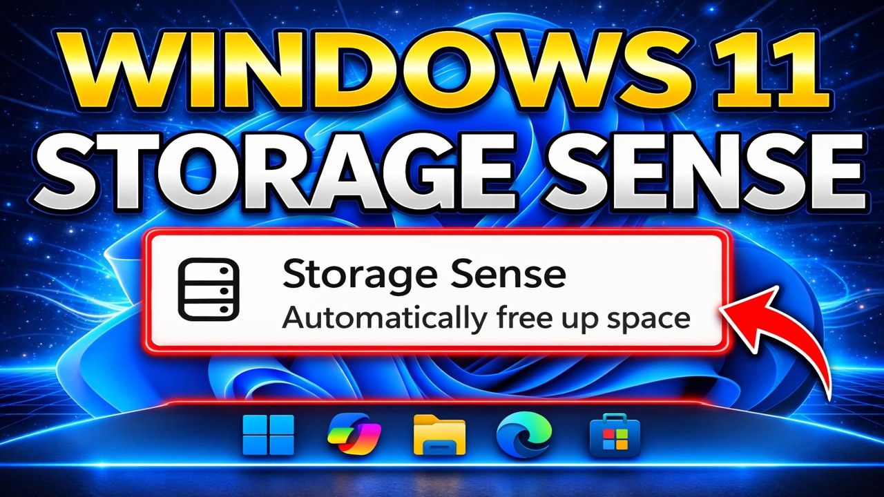 Manage Disk Space with Storage Sense | Step-by-Step Tutorial - YouTube