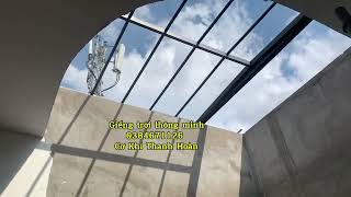 Mái che polycarbonate 5mm có cảm biến mưa hỗ trợ đóng mở