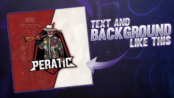 How to create text and background for your mascot logo PUBG on Android phone by nexolt