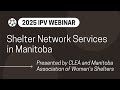 Shelter Network Services in Manitoba