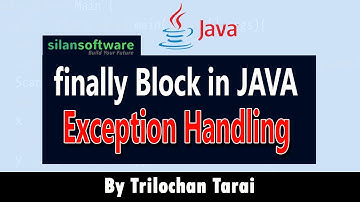 | finally block in JAVA Exception Handling | JAVA for Beginners | Silan Software | Pythontpoint.com
