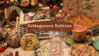 Cottagecore Hobbies 🧺| A Cozy Day of Spring 🌷🥧 🧵