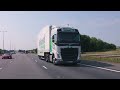 Glorious Buffaload Volvo sweeping along the A1 driven by owner and founder Ross Taylor