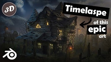 Process Of Creating Witch House Scene In Blender 3.1