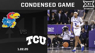 #12 Kansas vs. TCU Condensed Game | 2024-25 Big 12 Men's Basketball