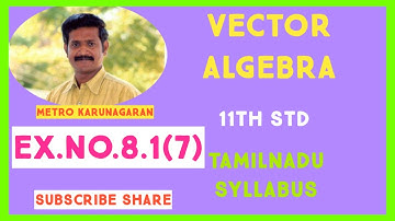 11th Std Maths Ex.8.1(7) If a and b represent a side and a diagonal of a parallelogram find other si