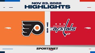 Nhl Highlights Flyers Vs. Capitals - November 23, 2022