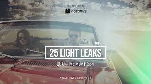 25 Light Leaks Pack | v.4