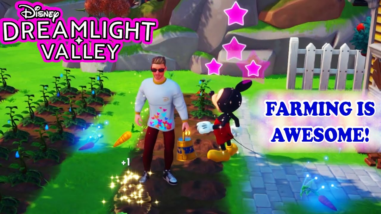 DISNEY Dreamlight Valley Gameplay Part 2. I Got Into Farming. Helping