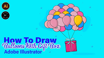 Adobe Illustrator CC Tutorial Create a balloon with a gift box illustration