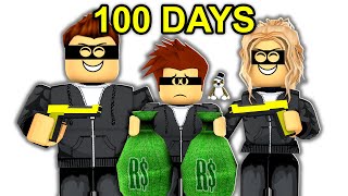 100 DAYS With Criminal Parents.. (Roblox)