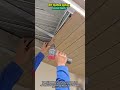 Wood Slat Ceiling Hack! Fast &amp; Clean Installation on Metal Grid #shortsfeed #satisfying