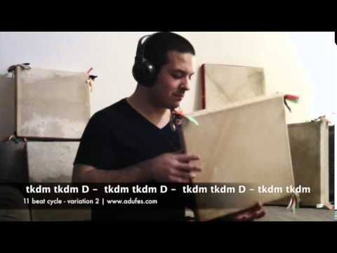 Adufe 11 beat cycle variation kanjira