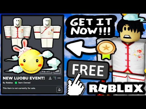 FREE ACCESSORIES! HOW TO GET Mr.Moon Bunny Hat & White Chinese Shirts! (ROBLOX LUOBU MOONCAKE EVENT)