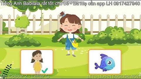 Xe 9-My Colour 2-Letter G-Tiếng Anh Babilala rất tốt cho bé