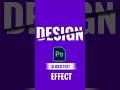 Sliced Text Effect in Photoshop 🔥 | Easy Tutorial #shorts #designloomacademy