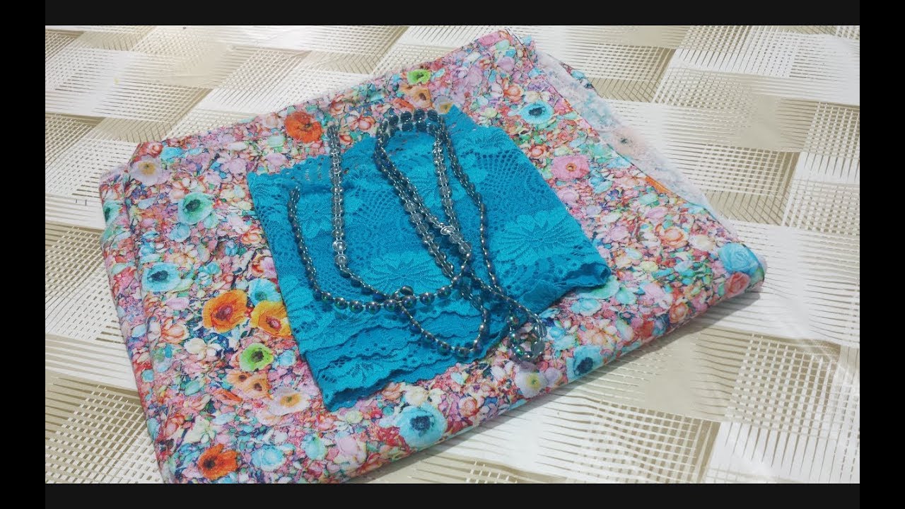 تفصيل وخياطة قندورة دار بالدونتال او الشنطة مودال رائع لا تفوتو الفيديو جزء التفصيل 👍