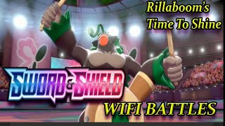 Rillaboom Makes An Appearance! Pokemon Sword and Shield Wifi Battle