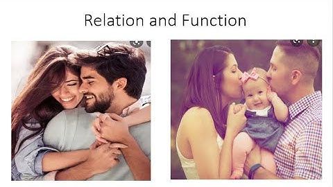 Relation and function