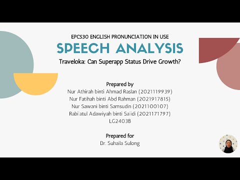EPC 530 Speech Analysis Presentation | UiTM Shah Alam
